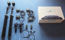HTC Vive Pro 1. Gen VR Headset OVP + 2 Base Stations + Controller + Stative