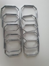 10 Merten Octocolor Chromringe 399939 Farbring  Chrom Silber