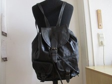 Rucksack - schwarz - echtes