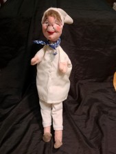 Dresdner Künstlerpuppe Puppenspiel Handpuppe Schlafmütze 43cm Pappmaché DDR