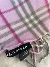 Codello Kaschmir Schal Pink Rosa Grau Streifen Gestreift