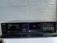 AKAI HX-A351W Dual Cassette Deck Player Dubbing