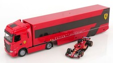 1:43 Bburago Ferrari Iveco S-Way 570 race transporter set with SF-24