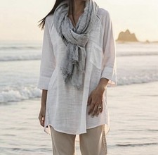 Halstuch Taupe Grau Groß Neu