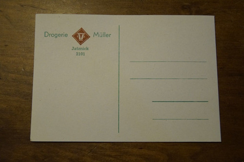 Alte firmenpostkarte drogerie - firmenpostkarte,
