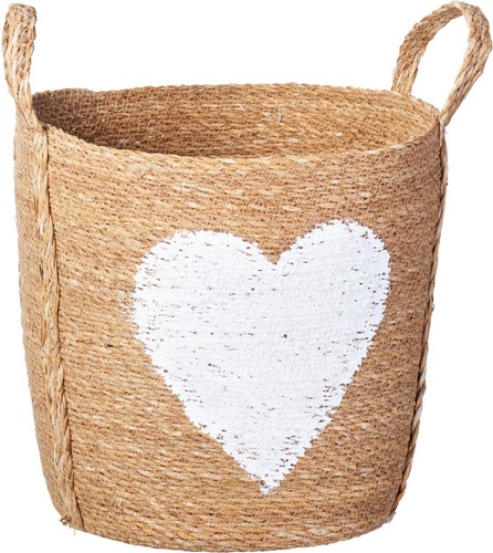 Korb heart braun - korb,