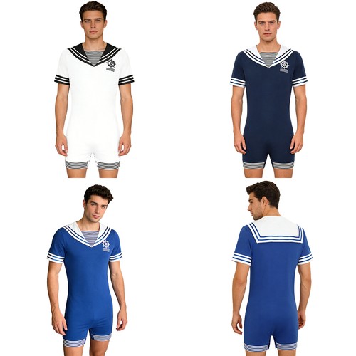 Herren matrosenstil pyjamas - herren,