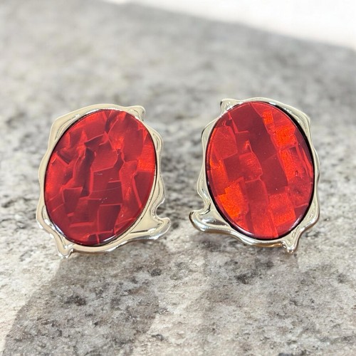 Rote stein ohrringe aus - ohrringe,