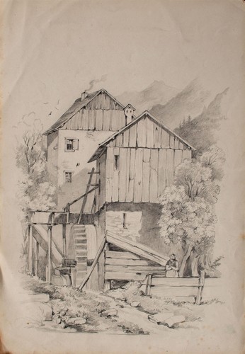 Wassermühle berglandschaft - wassermühle,
