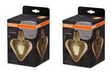 2x Osram LED Vintage 1906 Herz E27 warmweiß 4,5W=40W Deko EEK: F (Spektrum A-G)