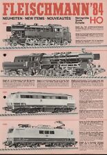 Fleischmann Neuheiten Katalog 1984 Spur HO & N Klein D E F aa