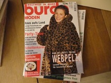 burda moden - Heft 12 / 1996 mit Schnittmusterbögen - guter Zustand
