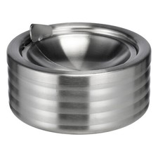 1x Edelstahl Aschenbecher mit