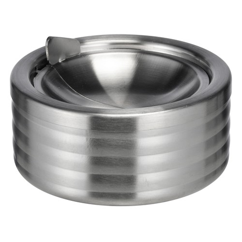 Edelstahl aschenbecher mit - 1x,