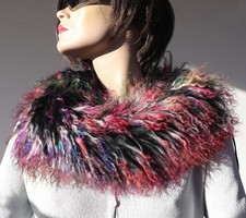 Pelz Schal Tibetlamm Boa Loop