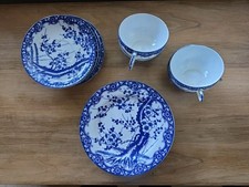 Teeservice Porzellan blau-weiß Kirschblüte wschl. Nippon Tokusei 12tlg.