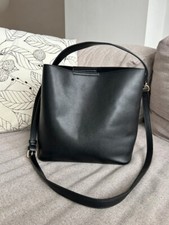 Seidenfelt Manufaktur Tasche schwarz Schulterriemen TOP Zustand