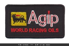 AGIP Aufnäher Patches Bügelbild Tankstelle Motorsport Rennsport Sponsor Italy v4