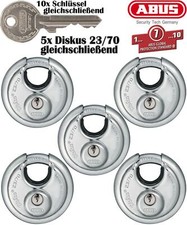5x ABUS Diskus Vorhangschloss