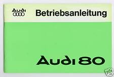 Bedienungsanleitung Audi 80 Neu unbenutzt Januar 1977