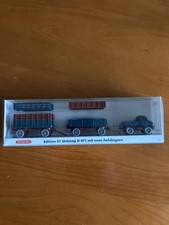 Wiking Unimog / Edition 51 U 411 mit zwei Anhängern