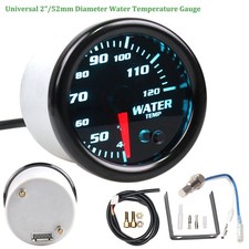 Universelle 2" 52mm Wassertemperaturanzeige 7-farbige LED Anzeige Auto Messgerät