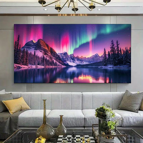 Xxl leinwanddruck nordlicht - xxl,