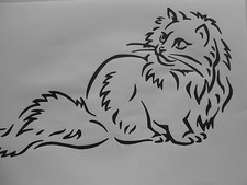 Schablone Katze4 auf A4