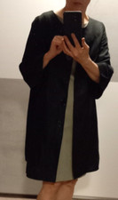 Mantel Damen Gr.38 Schwarz  Baumwolle  Gefuttert  A- Form Schön! Süß !