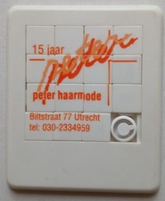 11 085 Geduldspiel-Schiebefix-Werbung „Peter Haarmode Niederlande“