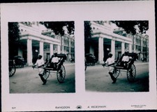 Stereo Foto Rangun Rangoon Myanmar, Rikscha - 11135809