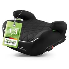 Kindersitzerhöhung Andy ISOFIX, Premium Kindersitz ECE R 129 geprüft schwarz