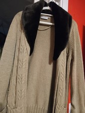 Strickjacke mit pelz - strickjacke,