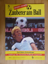1. FC KÖLN, AC MAILAND, DFB orig Fußball Magazin  KARL HEINZ SCHNELLINGERE  1972