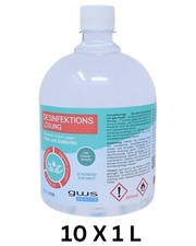 10 x 1 L gws Hand- und Flächendesinfekion 80% Bio-Ethanol  Desinfektionsmittel