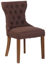 #Lage363 Stuhl Franca Stoff antik-hell braun Esszimmerstuhl Küchenstuhl Stuhl