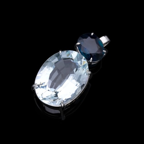 Anhänger aquamarin saphir - anhänger,