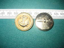 Marine Anker Gold farbener Knopf gestempelt W.Hügel 25 M  BW ? 2 Weltkrieg ?