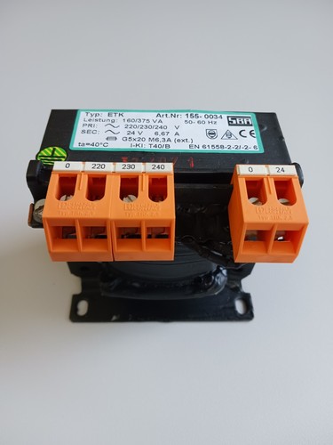 Trafo 230 160va - 230/24, 160va,