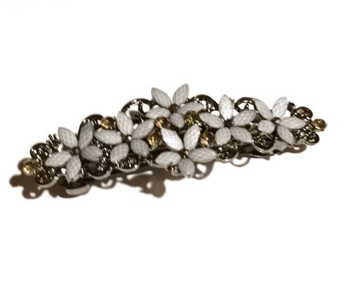 Haarspange strass grau - 1,