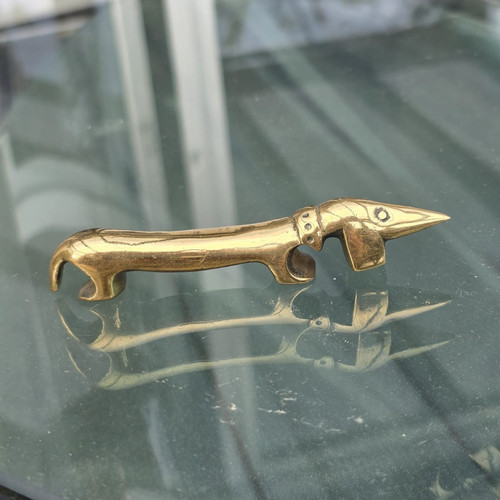 Designobjekt bronze dackel - designobjekt,