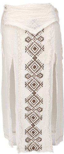 Langer boho panel skirt - langer,