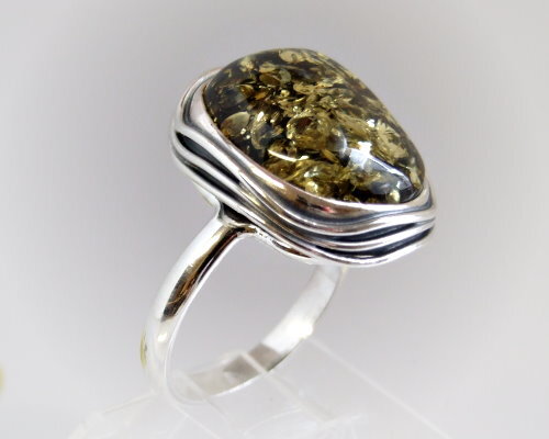 Ring silber 925 bernstein - ring,