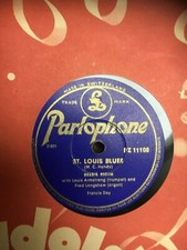 Grammophone Schellackplatte  ( Louis  Armstrong )