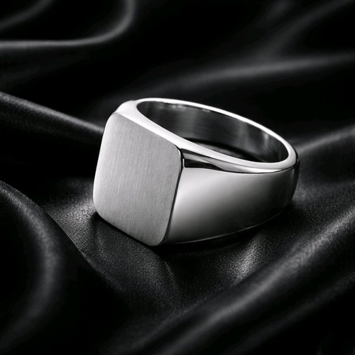 Signet quadratischer ring aus - signet,