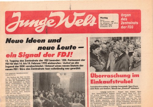 Ddr zeitung junge welt - zeitung,