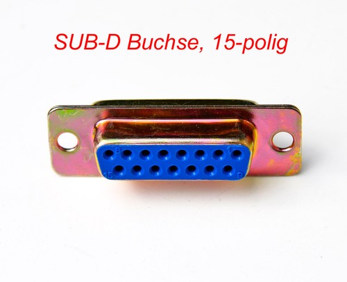 Sub buchse 15 - d-sub-buchse,, 15-polig