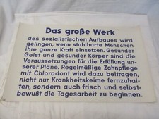 um 1955 Plakat Chlorodont