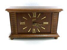 antike Kaminuhr *Schatz* Elexacta Holz 830g römischen Ziffern RAR -Dachbodenfund