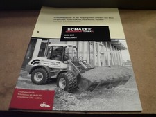 SCHAEFF / TEREX  RADLADER SKL 834  4 SEITEN PROSPEKT/BROSCHÜRE